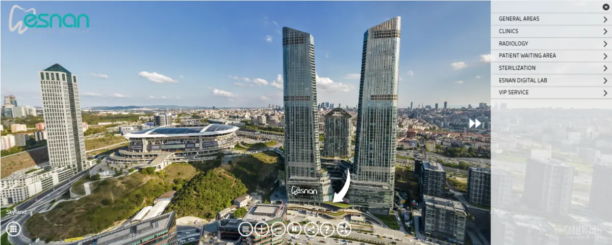 360 degree virtual tour of Esnan Dental Clinics in Istanbul, Turkey